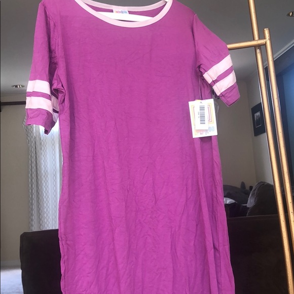LuLaRoe Dresses & Skirts - LLR Julia Pink with light pink stripes XL LuLaRoe Dresses & Skirts - LLR Julia Pink with light pink stripes XL